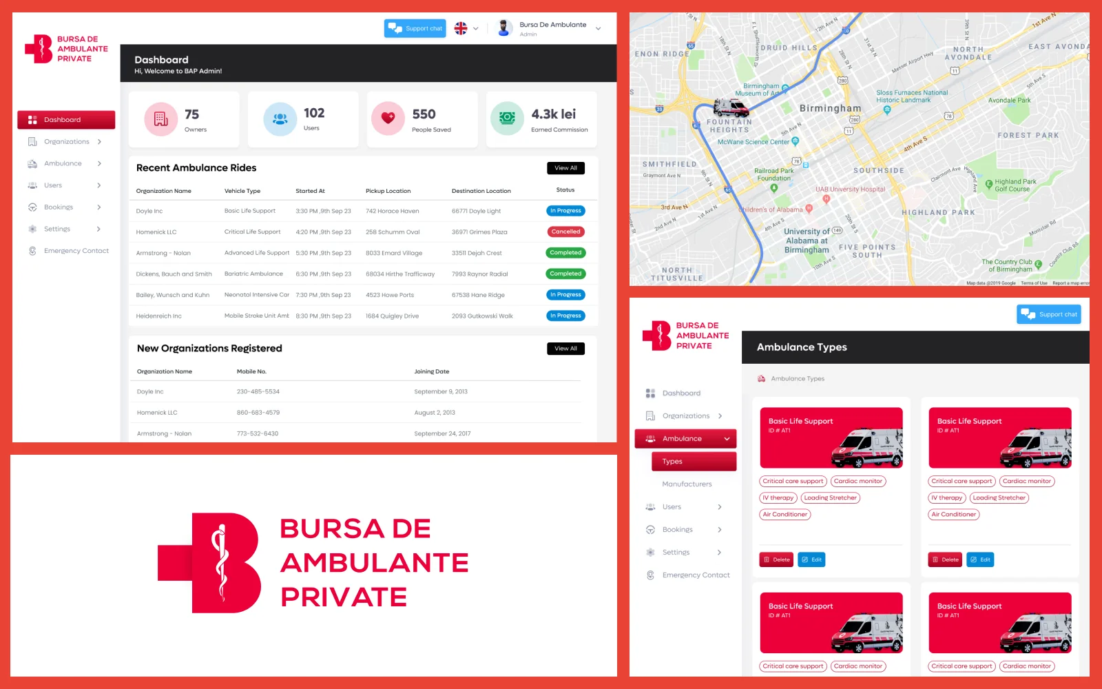 Bursa De Ambulante admin dashboard
